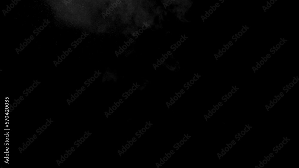 white smoke on a black background. Slow motion. Vape smoke. Vapor , fog, ice smoke cloud , realistic smoke cloud best for using in 4k composition.