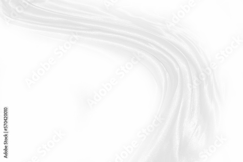 Texture, background, pattern. White cloth background abstract with soft waves, great for dresses or suits, where transparency and flow are required