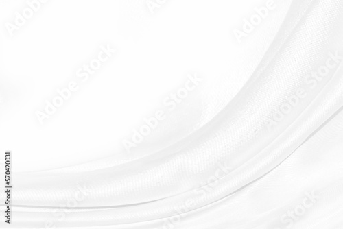 Texture, background, pattern. White cloth background abstract with soft waves, great for dresses or suits, where transparency and flow are required