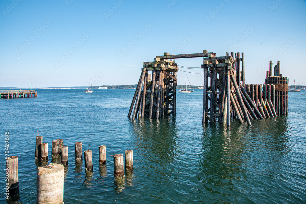wooden pier in the sea