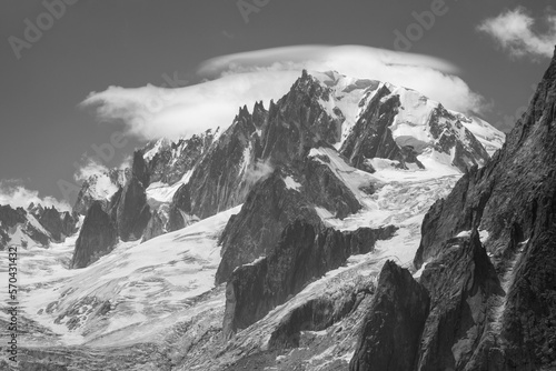 The Mont Blanc du Tacul and Mont Blanc massif. © Renáta Sedmáková