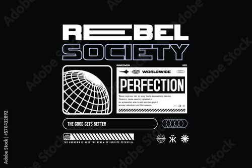 streetwear rebel Aesthetic tshirt quotes design inspiration templates