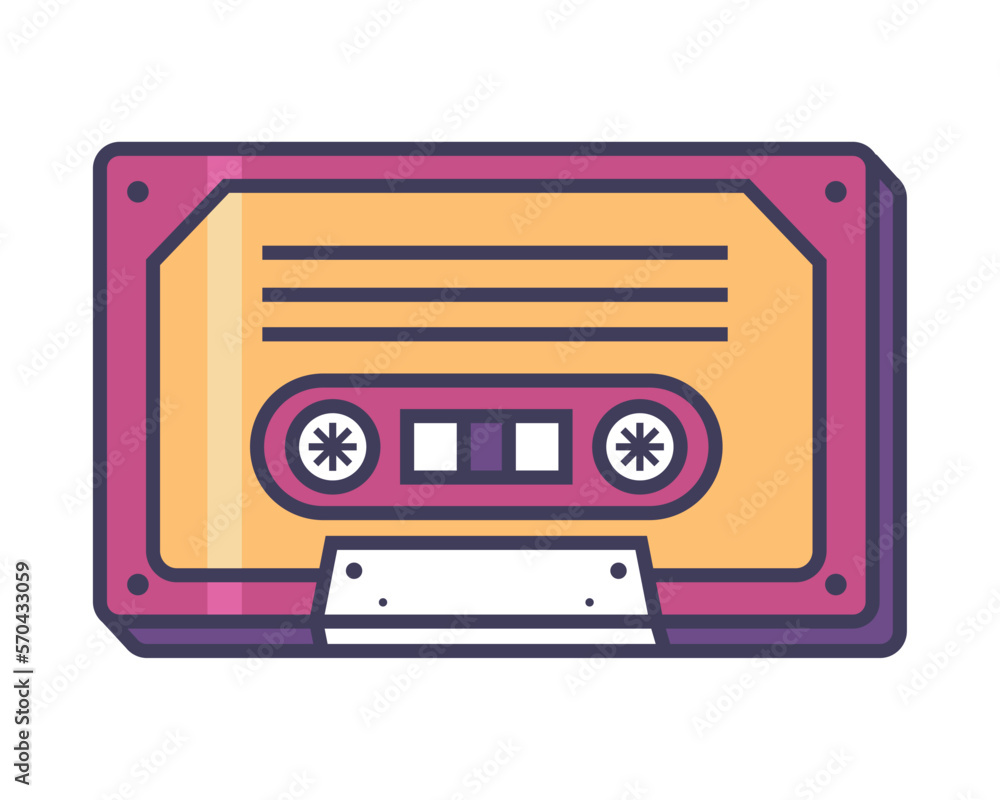 cassette 90s pop art
