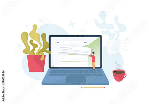 SEO Pozycjonowanie laptop komputer