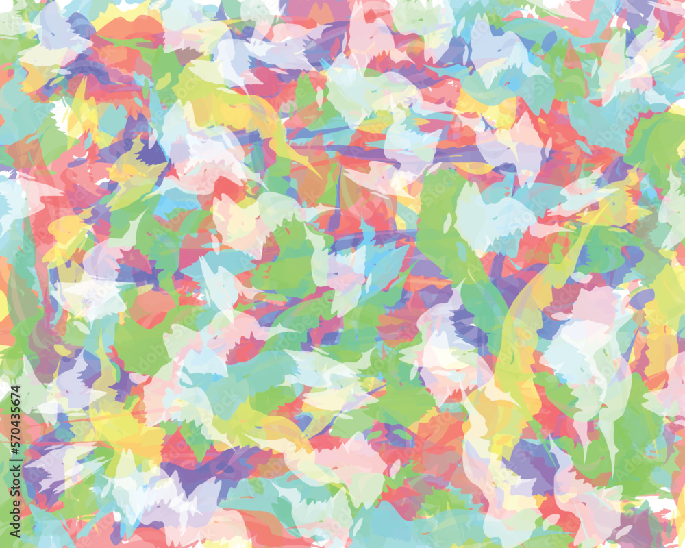 Smears of paints, multi-colored streaks vector art drawing