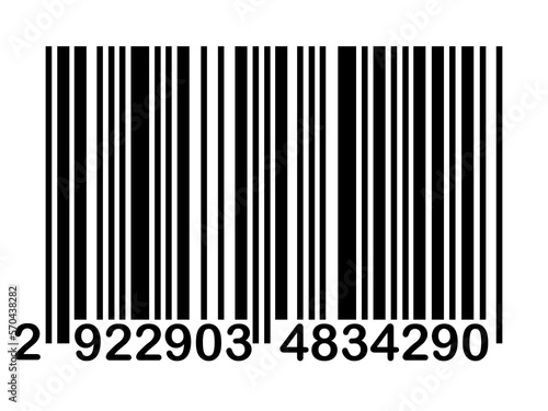 A Standard Barcode Against A White Background