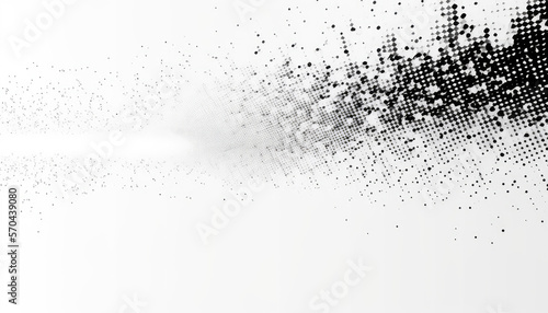 Generative AI abstract technology particles mesh sharp