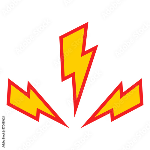 Free Download Flash Lightning Vector Icon Illustration - GFXLoad