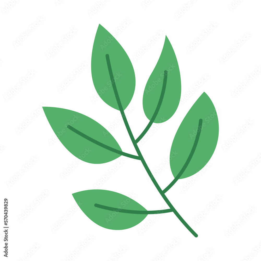 Green Leaf Vector Illustration Green Leaf Vector Illustration
