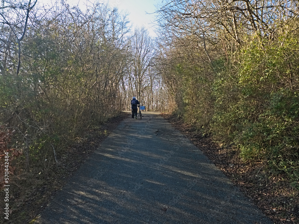 The Serene and Scenic Winding Journey Up the Hill with a Bicycle The Serene and Scenic Winding Journey Up the Hill with a Bicycle