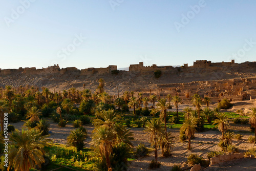Marocco. Antico Ksar, villaggio Berbero fortificato nei pressi di Tata, regione di Souss Massa