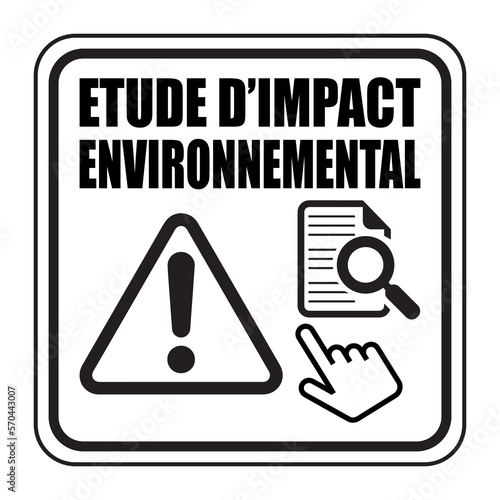 Logo étude d'impact environnemental.