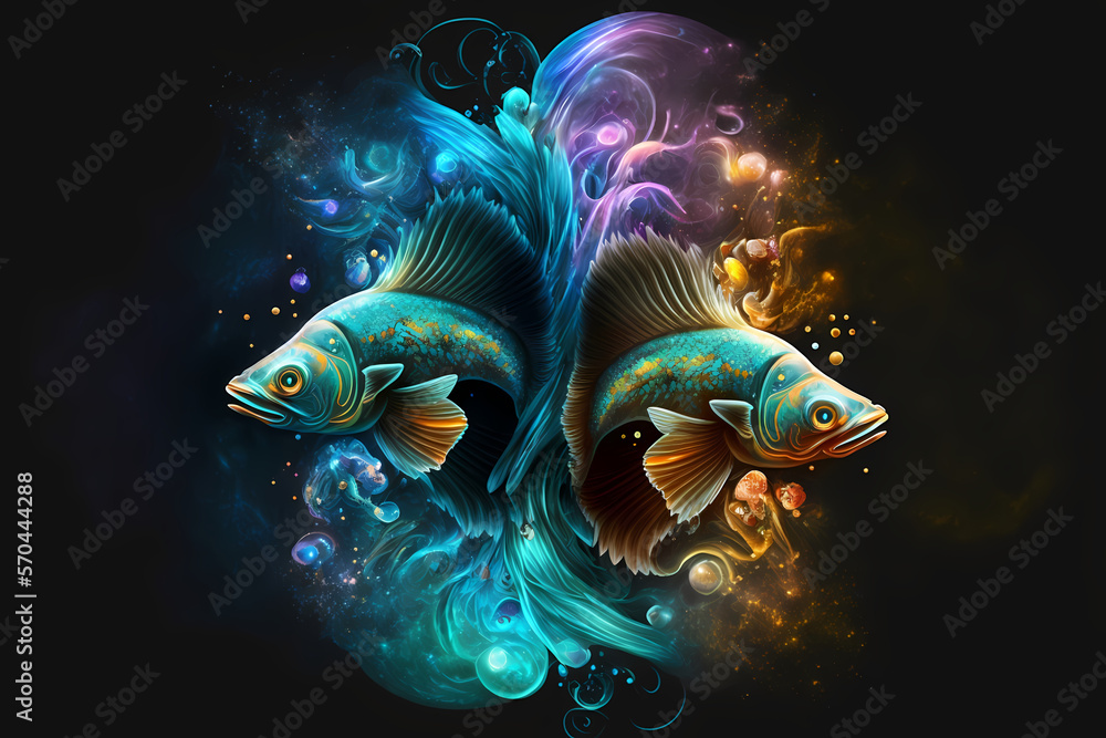 Pisces zodiac symbol Pisces zodiac symbol
