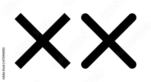 Close icon vector illustration. Delete sign and symbol. cross sign