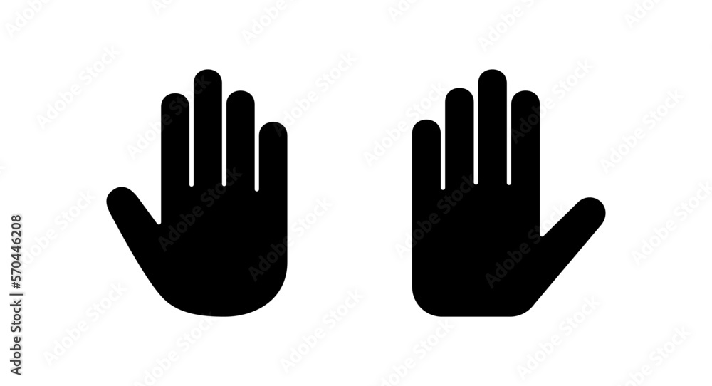 Fototapeta premium Hand icon vector illustration. hand sign and symbol. hand gesture