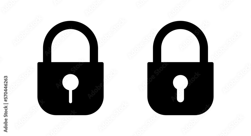 Lock icon vector illustration. Padlock sign and symbol. Encryption icon. Security symbol Lock icon vector illustration. Padlock sign and symbol. Encryption icon. Security symbol