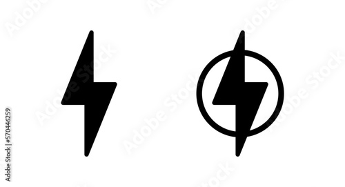 Lightning icon vector illustration. electric sign and symbol. power icon. energy sign