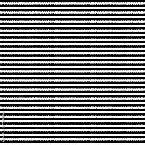 Jagged stripes seamless pattern. Curved lines ornament. Curves print. Striped background. Broken line shapes wallpaper. Linear waves motif. Wavy stripe figures. Ethnical textile print.