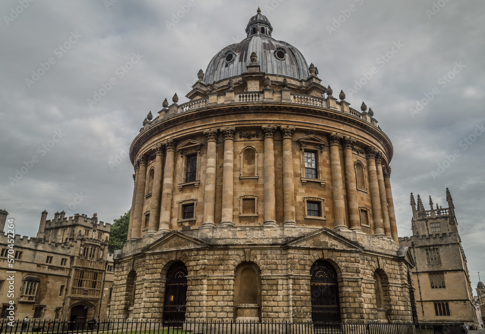 City center of Oxford, university city in the UK