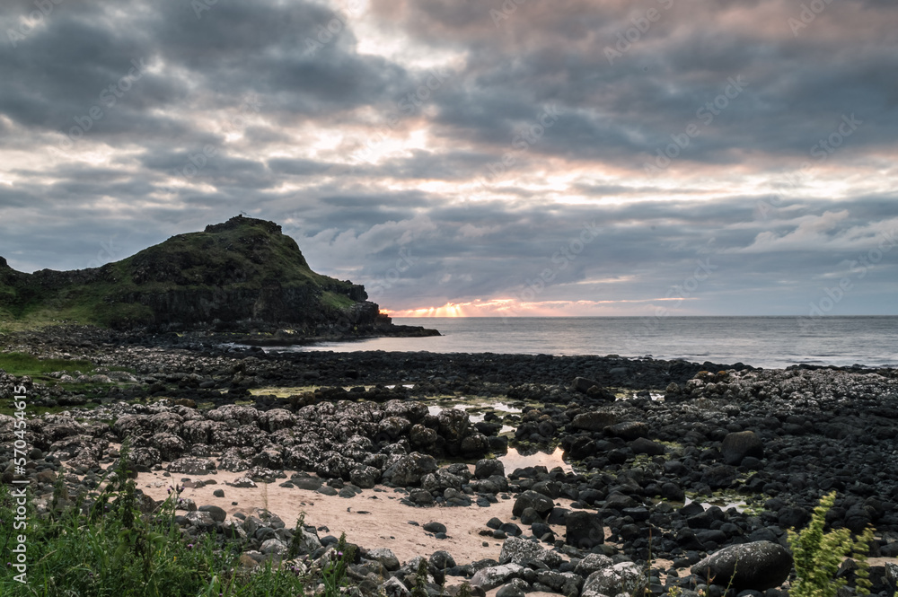 Landscape of the Giant's Causeway, Northern Ireland