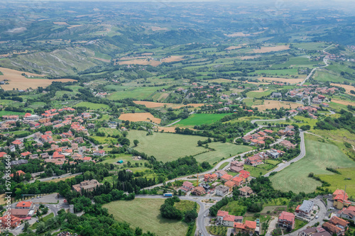 Landscape of San Marino, one of the smallest countries in the world