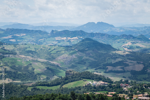 Landscape of San Marino, one of the smallest countries in the world