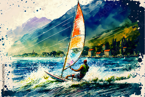 windsurfing