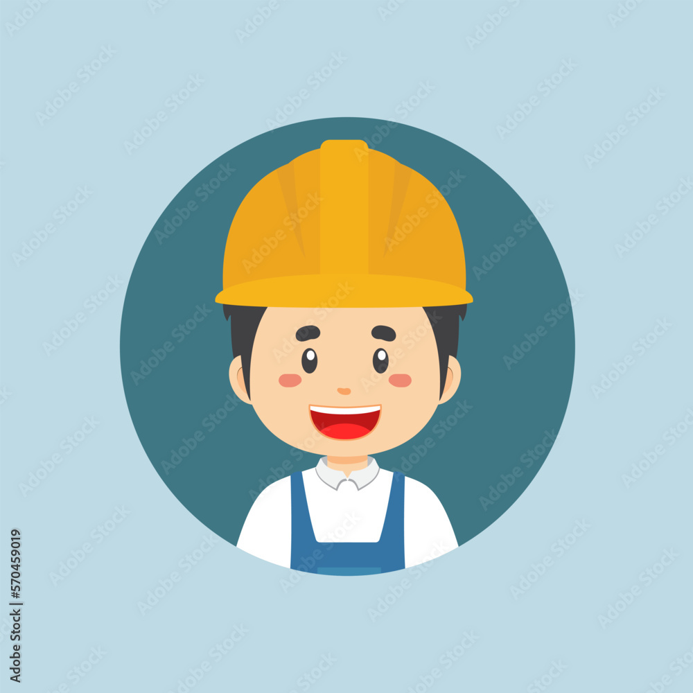Avatar of a Construction Workers Character Avatar of a Construction Workers Character