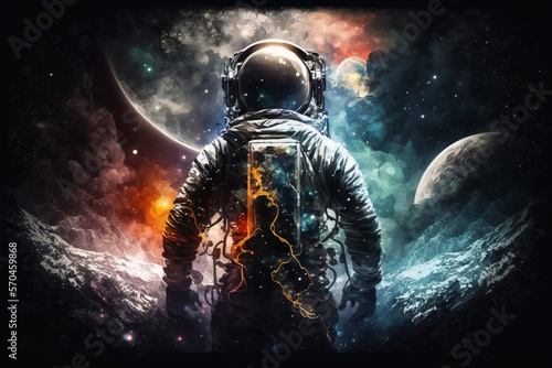 Astronaut in a wonderful universe