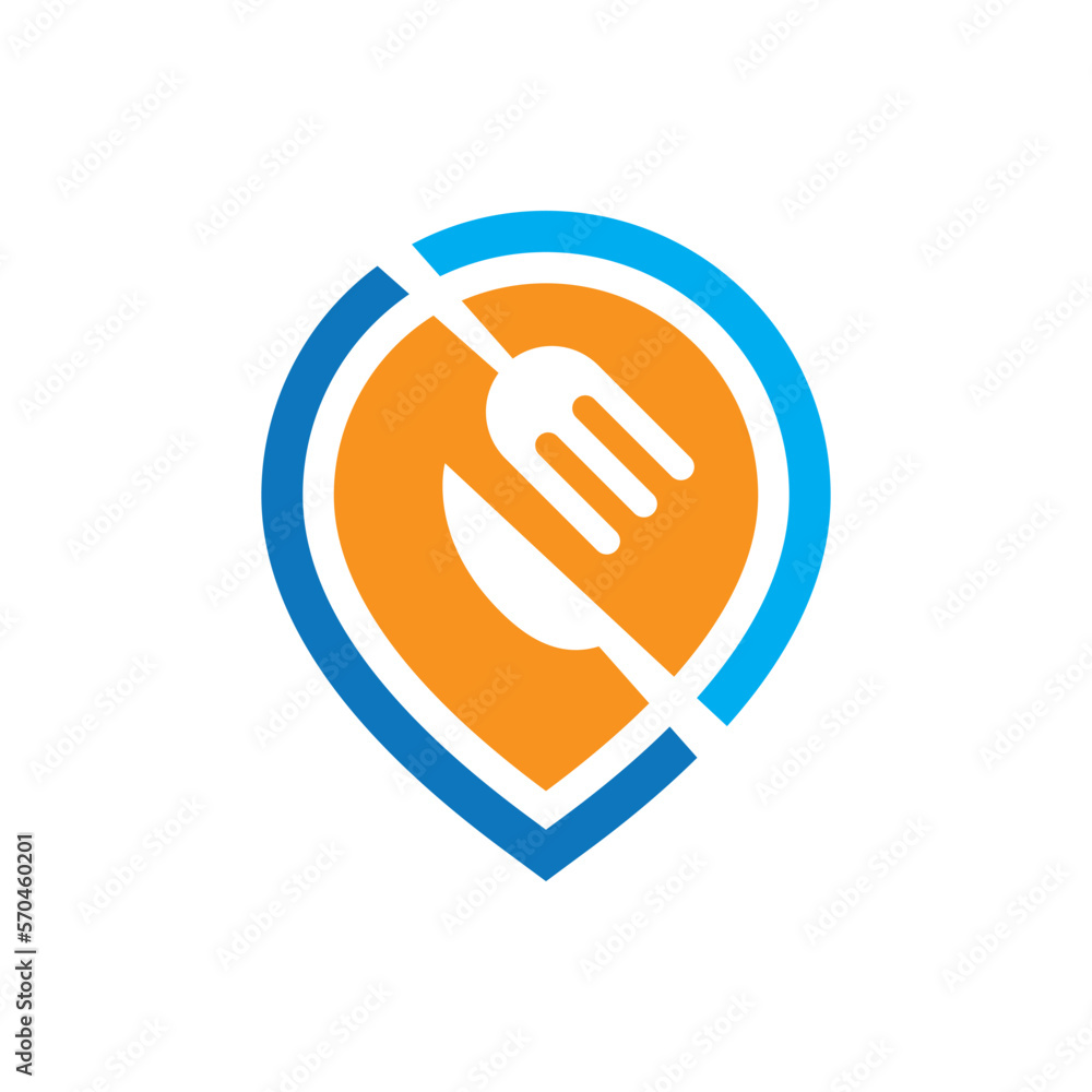 Food location logo images illustration Food location logo images illustration