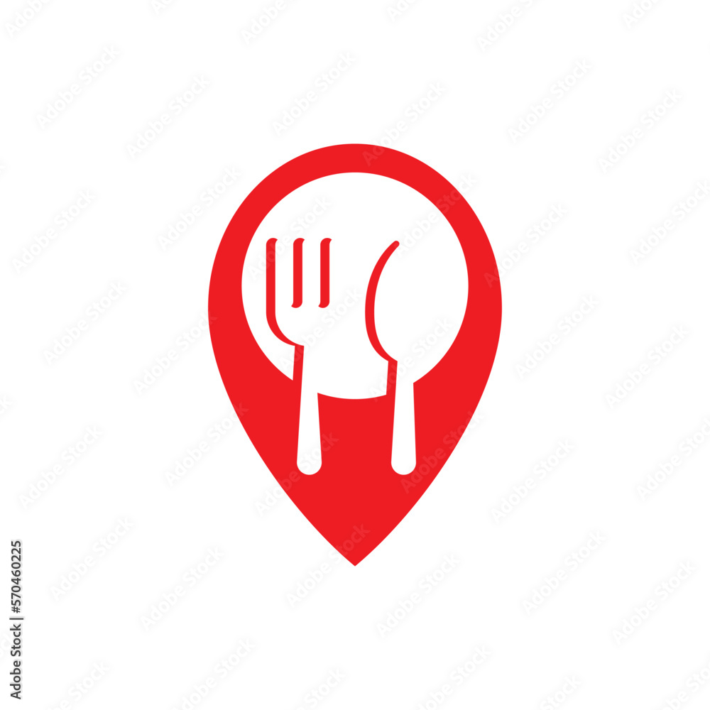 Food location logo images illustration Food location logo images illustration