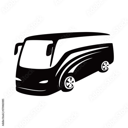 bus silhouette design. travel transportation sign and symbol