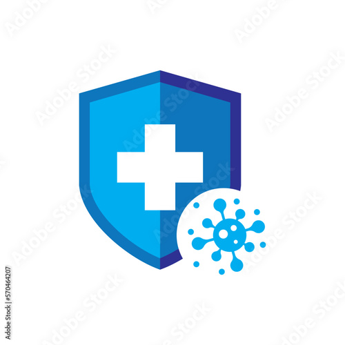 Virus protection logo images illustration
