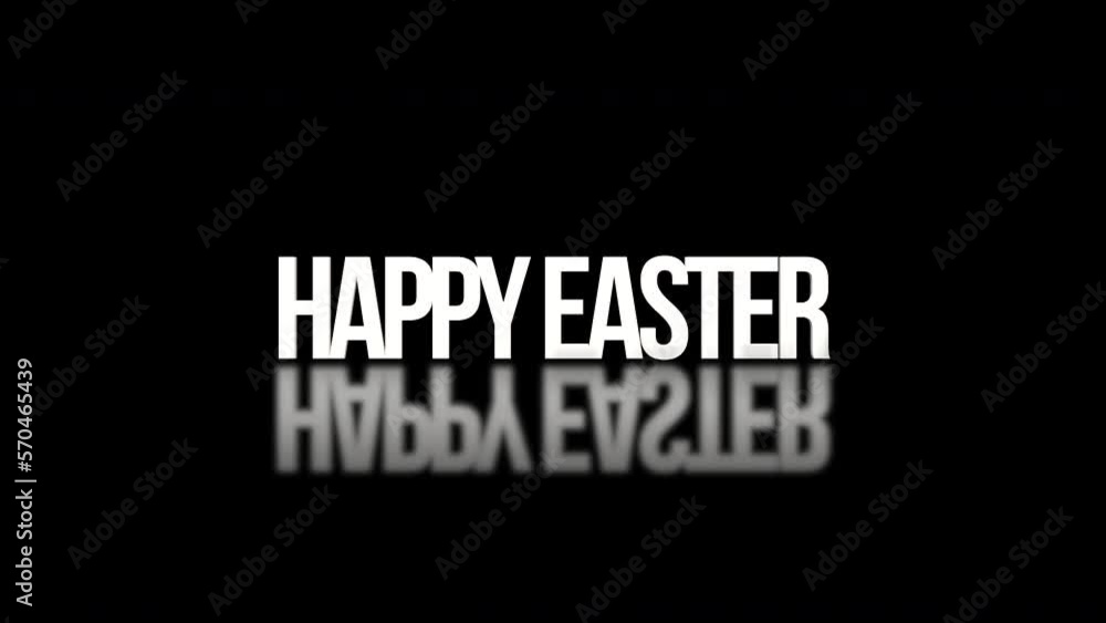 Rolling Happy Easter text on black gradient, motion abstract promo, spring and holidays style background Rolling Happy Easter text on black gradient, motion abstract promo, spring and holidays style background
