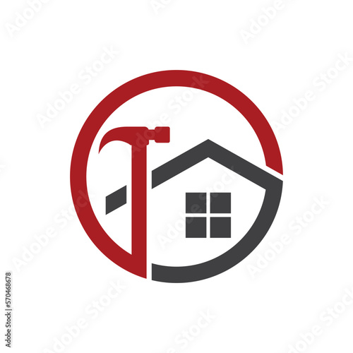 House repair logo images illustration