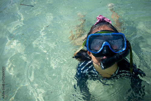 person snorkeling in the sea