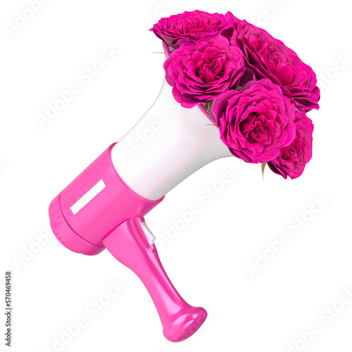 DIA DAS MULHERES MEGAFONE FLORES 3D  photo