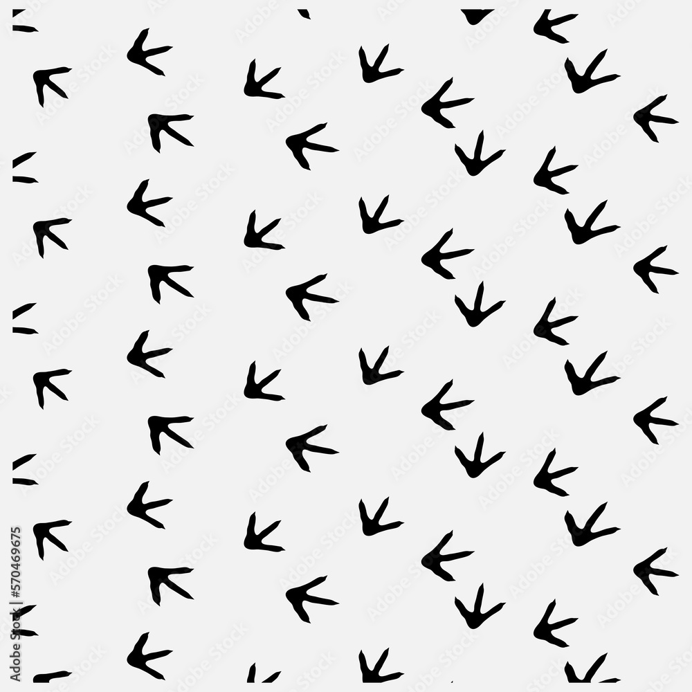 Chicken footprint pattern for the fabric, banner. Rooster stamp.eps Chicken footprint pattern for the fabric, banner. Rooster stamp.eps