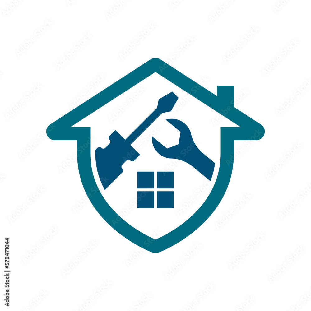 House repair logo images illustration House repair logo images illustration