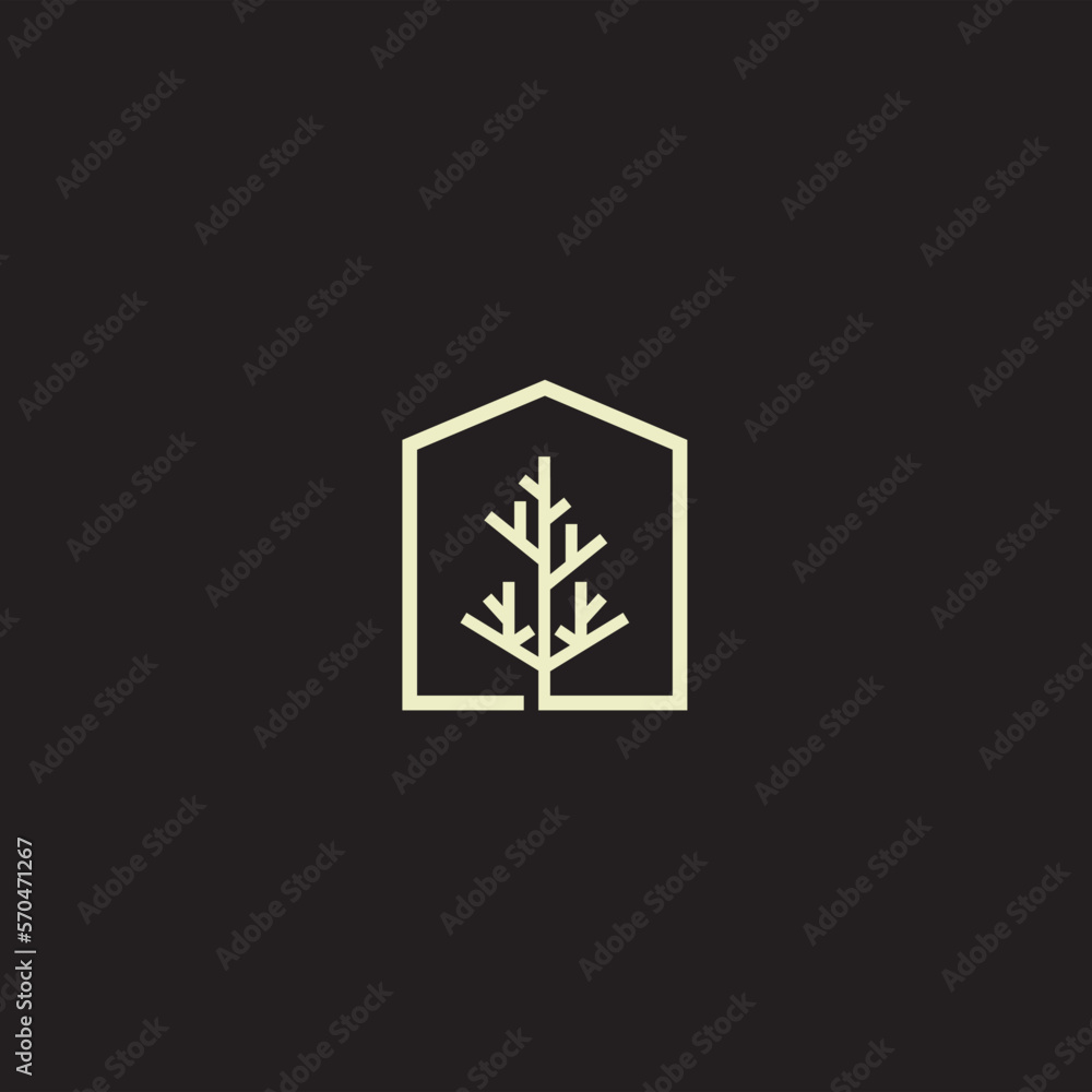 Plant natural concept logo vector element in simple and modern luxury style. Plant natural concept logo vector element in simple and modern luxury style.