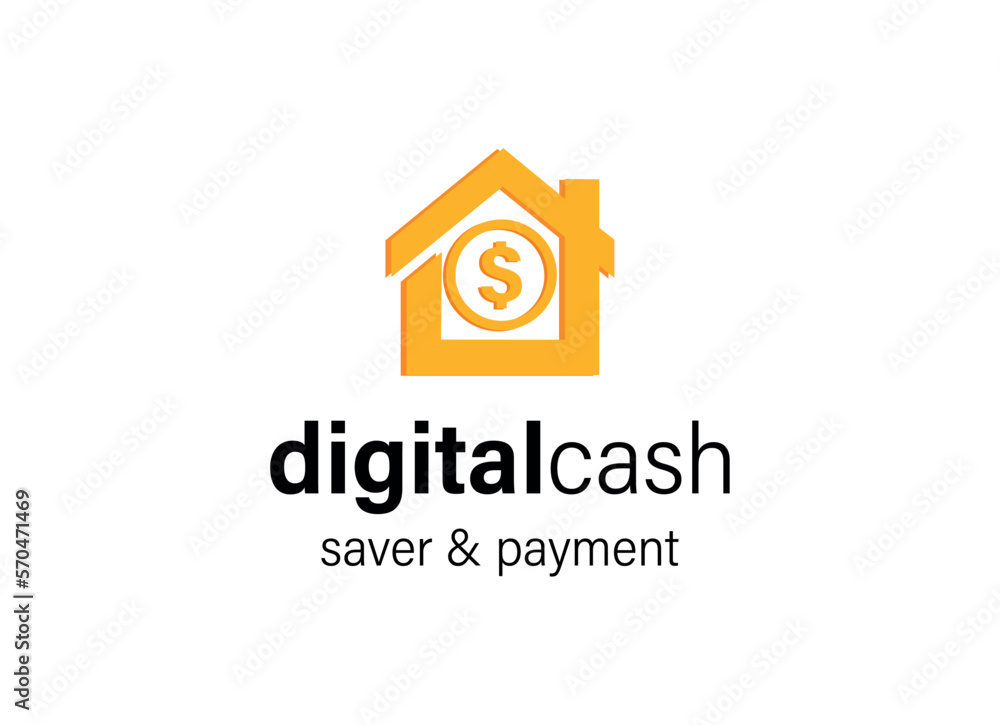 Digital Cash Money Logo Design Template Download Digital Cash Money Logo Design Template Download
