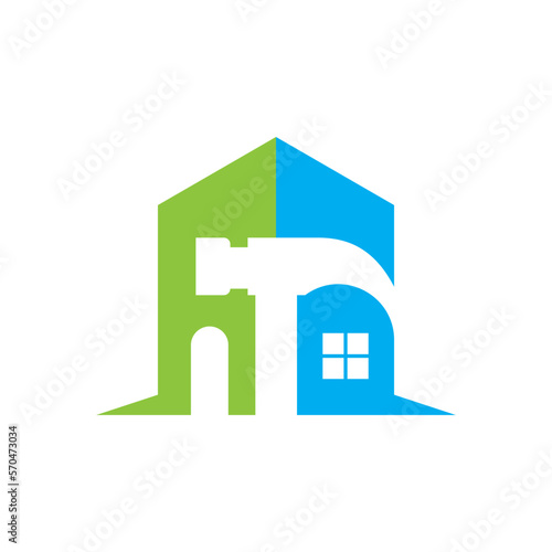 House repair logo images illustration