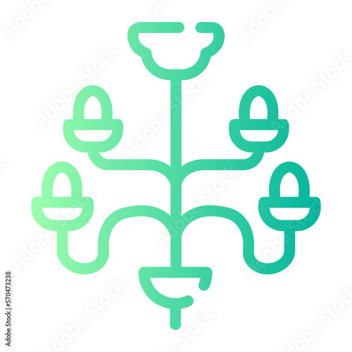 chandelier gradient icon