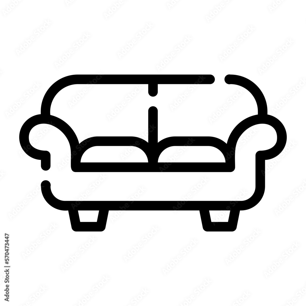 sofa line icon sofa line icon