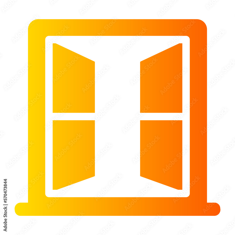 window gradient icon window gradient icon
