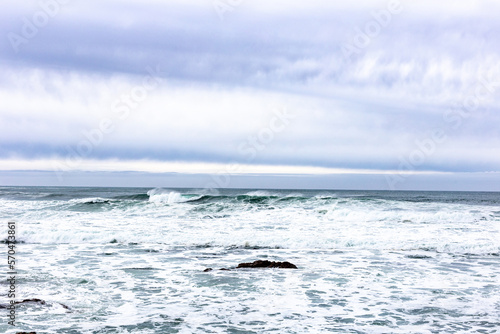 Waves on the Pacific ocean coast