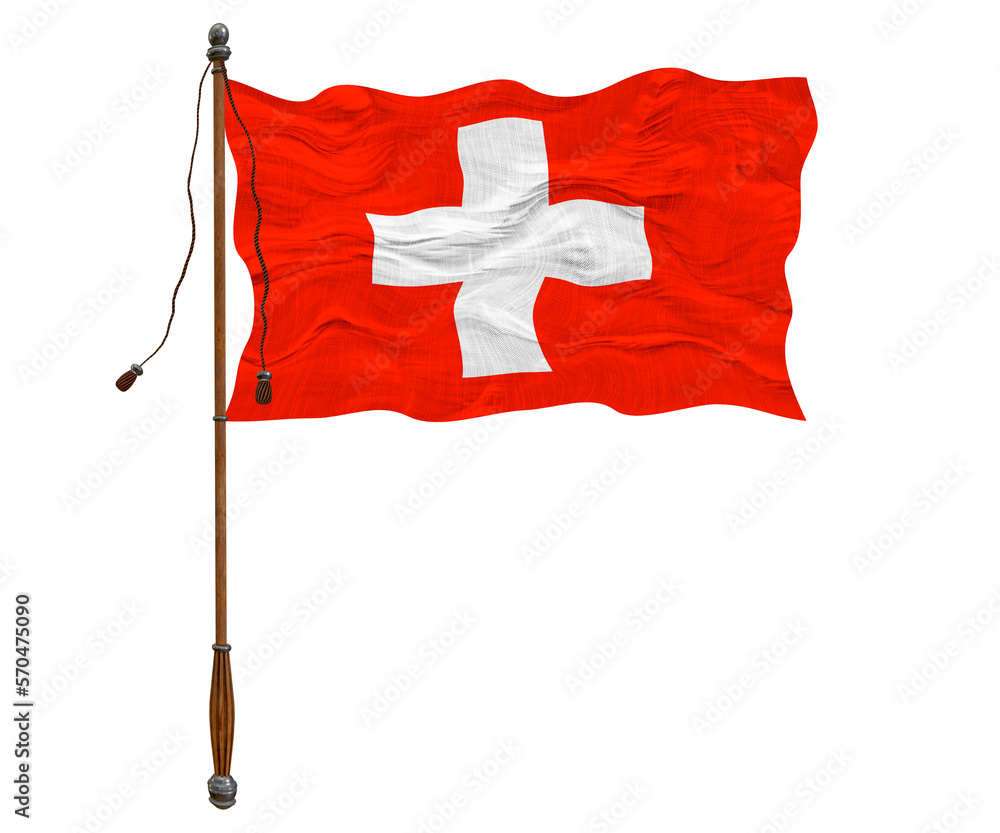 National flag of Switzerland. Background with flag Flag Switzerland National flag of Switzerland. Background with flag Flag Switzerland