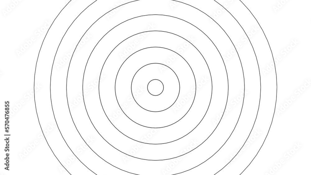 Animated Circle element black and white waves Background Animated Circle element black and white waves Background
