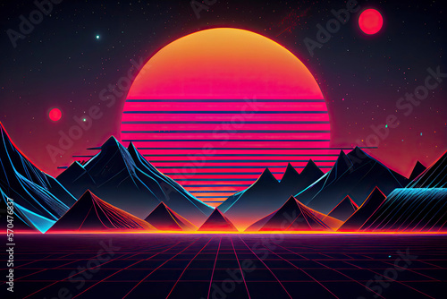Retro 80s Background