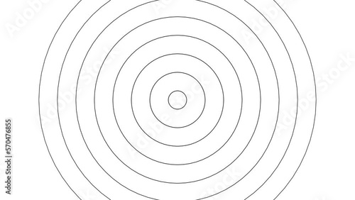 Wallpaper Mural Animated Circle element black and white waves Background Torontodigital.ca